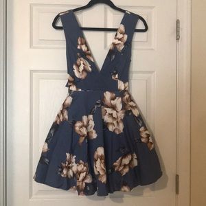 FORMAL/SEMI FORMAL FLORAL DRESS WORN ONCE